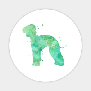 Bedlington Terrier Dog Watercolor Painting Magnet